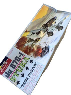 Vintage Monogram JU 87G-1 Stuka Tank Buster Model Kit – 1968